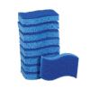 Non-Scratch Multi-Purpose Scrub Sponge, 4.4 x 2.6, 0.8" Thick, Blue, 9/Pack3