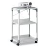 3-Tier Multimedia Trolley for Projectors, Metal, 3 Shelves, 20 x 17 x 34.75, Gray3