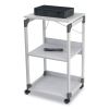 3-Tier Multimedia Trolley for Projectors, Metal, 3 Shelves, 20 x 17 x 34.75, Gray6