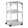 3-Tier Multimedia Trolley for Projectors, Metal, 3 Shelves, 20 x 17 x 34.75, Gray7