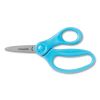 Kids Scissors, Pointed Tip, 5" Long, 1.75" Cut Length, Straight Handles, Assorted Colors, 12/Pack5