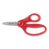 Kids Scissors, Pointed Tip, 5" Long, 1.75" Cut Length, Straight Handles, Assorted Colors, 12/Pack6