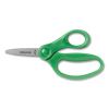 Kids Scissors, Pointed Tip, 5" Long, 1.75" Cut Length, Straight Handles, Assorted Colors, 12/Pack7