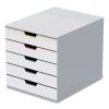Desktop Document Sorter, 5 Sections, For File Size A4 to C4, 11 x 14 x 11.5, Assorted Colors2