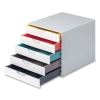Desktop Document Sorter, 5 Sections, For File Size A4 to C4, 11 x 14 x 11.5, Assorted Colors4