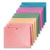 U ECO Poly File Jackets, Straight Tab, Letter Size, Assorted, 10/Pack5