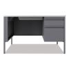 Teachers Pedestal Desks, One Right-Hand Pedestal: Box/File Drawers, 48" x 30" x 29.5", White/Platinum4