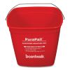 PuraPail, 6 qt, Polypropylene, Red/White2