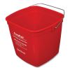 PuraPail, 6 qt, Polypropylene, Red/White3