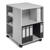 Flexible Multi-Functional Cart for Office Storage, Wood, 6 Shelves, 20.79 x 23.31 x 29.45, Gray2