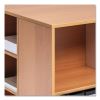 Flexible Multi-Functional Cart for Office Storage, Wood, 6 Shelves, 20.79 x 23.31 x 29.45, Beech3