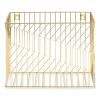 Vena Hanging File Basket, Letter Size, 6.85" Long, Gold3