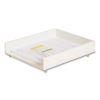 Juliet Paper Tray, 1 Section, Holds 11" x 8.5" Files, 10 x 12.25 x 2.5, White2