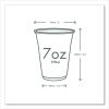 76-Series Cold Cup, 7 oz, Clear/Green, 1,000/Carton5