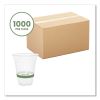 96-Series Cold Cup, 12 oz, Clear/Green, 1,000/Carton2