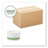 Soup Containers, 6 oz, 3.5" Diameter x 1.7"h, Green/White, Paper, 1,000/Carton2