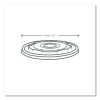 115-Series Flat Hot Lids, For Use With 115-Series Soup Containers, White, Plastic, 500/Carton3