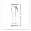 Cutlery Kits, Fork/Knife/Spoon/Napkin, White, 250/Carton6