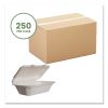 Nourish Molded Fiber Takeout Containers, 5 x 9 x 2, White, Sugarcane, 250/Carton2