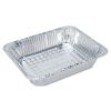 Aluminum Oblong Container, 1-lb Capacity, 4.56 x 5.56 x 1.63, Silver, 1,000/Carton3