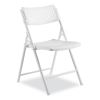 AirFlex Series Premium Poly Folding Chair, Supports 1000 lb, 17.25" Seat Ht, White Seat/Back/Base, 4/CT,Ships in 1-3 Bus Days2