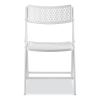 AirFlex Series Premium Poly Folding Chair, Supports 1000 lb, 17.25" Seat Ht, White Seat/Back/Base, 4/CT,Ships in 1-3 Bus Days3