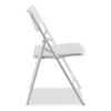 AirFlex Series Premium Poly Folding Chair, Supports 1000 lb, 17.25" Seat Ht, White Seat/Back/Base, 4/CT,Ships in 1-3 Bus Days4