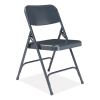 200 Series Premium All-Steel Double Hinge Folding Chair, Supports 500 lb, 17.25" Seat Ht, Blue, 4/CT, Ships in 1-3 Bus Days2