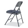 2200 Series Fabric Dual-Hinge Folding Chair, Supports 500 lb, Royal Blue Seat/Back, Char-Blue Base,4/CT,Ships in 1-3 Bus Days4