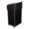 Tabletop Lectern and AV Cart/Lectern Base, 23.75 x 19.87 x 47.5, Black, Ships in 1-3 Business Days3