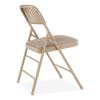 2300 Series Fabric Triple Brace Double Hinge Premium Folding Chair, Supports 500 lb, Cafe Beige, 4/CT, Ships in 1-3 Bus Days4