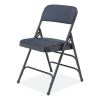 2300 Series Deluxe Fabric Upholstered Triple Brace Folding Chair, Supports 500 lb, Imperial Blue, 4/CT, Ships in 1-3 Bus Days3