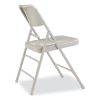 300 Series Deluxe All-Steel Triple Brace Folding Chair, Supports 480 lb, 17.25" Seat Height, Gray, 4/CT,Ships in 1-3 Bus Days4