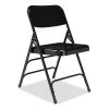 300 Series Deluxe All-Steel Triple Brace Folding Chair, Supports 480 lb, 17.25" Seat Ht, Black, 4/CT, Ships in 1-3 Bus Days2