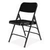 300 Series Deluxe All-Steel Triple Brace Folding Chair, Supports 480 lb, 17.25" Seat Ht, Black, 4/CT, Ships in 1-3 Bus Days3