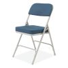 3200 Series Fabric Dual-Hinge Folding Chair, Supports 300 lb, Regal Blue Seat/Back, Gray Base, 2/CT, Ships in 1-3 Bus Days3