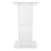 Clear Acrylic Lectern with Shelf, 24 x 15 x 46, Clear, Ships in 1-3 Business Days3