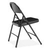 50 Series All-Steel Folding Chair, Supports 500 lb, 16.75" Seat Height, Black Seat/Back/Base, 4/CT,Ships in 1-3 Business Days4