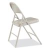 50 Series All-Steel Folding Chair, Supports 500 lb, 16.75" Seat Height, Gray Seat/Back/Base, 4/Carton, Ships in 1-3 Bus Days4