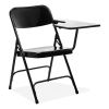 5200 Series Left-Side Tablet-Arm Folding Chair, Supports 480 lb, 17.25" Seat Height, Black, 2/Carton, Ships in 1-3 Bus Days2