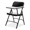 5200 Series Left-Side Tablet-Arm Folding Chair, Supports 480 lb, 17.25" Seat Height, Black, 2/Carton, Ships in 1-3 Bus Days3