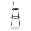 6400 Series Height Adj Heavy Duty Vinyl Padded Stool w/Backrest, Supports 300lb, 32"-39" Seat Ht, Black,Ships in 1-3 Bus Days3