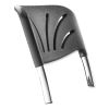 Backrest for NPS 6600 Series Elephant Z-Stools, 16.25 x 4.5 x 19, Plastic/Steel, Black, Ships in 1-3 Business Days3