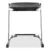 6600 Series Elephant Z-Stool, Backless, Supports Up to 500lb, 18" Seat Height, Black Seat, Chrome Frame,Ships in 1-3 Bus Days2