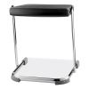 6600 Series Elephant Z-Stool, Backless, Supports Up to 500lb, 18" Seat Height, Black Seat, Chrome Frame,Ships in 1-3 Bus Days3