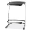 6600 Series Elephant Z-Stool, Backless, Supports Up to 500lb, 22" Seat Height, Black Seat, Chrome Frame,Ships in 1-3 Bus Days4