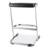 6600 Series Elephant Z-Stool, Backless, Supports Up to 500lb, 24" Seat Height, Black Seat, Chrome Frame,Ships in 1-3 Bus Days4