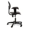 6700 Series Polyurethane Adj Height Task Chair w/Arms, Supports 300lb, 16"-21" Seat Ht, Black Seat/Base,Ships in 1-3 Bus Days3