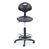 6700 Series Polyurethane Adj Height Task Chair, Supports 300 lb, 22"-32" Seat Ht, Black Seat/Back/Base, Ships in 1-3 Bus Days4