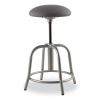 6800 Series Height Adj Fabric Padded Swivel Stool, Supports 300 lb, 18"-25" Ht, Charcoal Seat/Gray Base,Ships in 1-3 Bus Days2